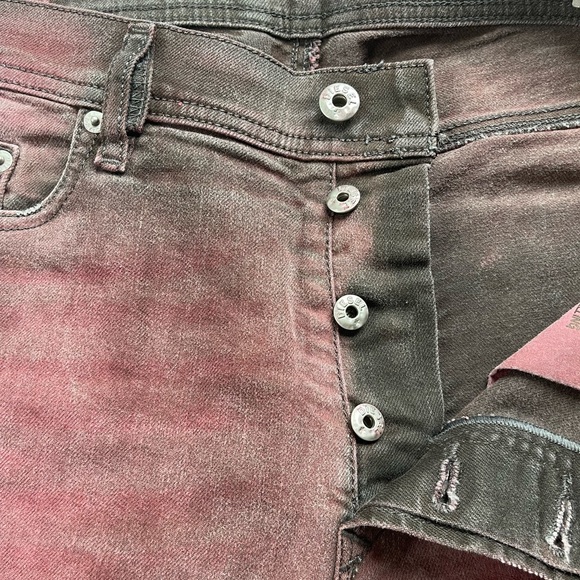 Diesel Men's Deep Red/ Burgundy Slim Jeans - Picture 8 of 14